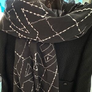 CHANEL 52 x74 INCH LIGHTWEIGHT SHAWL AND/OR LARGE SCARF